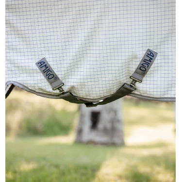 Vliegendeken Horseware Amigo Summer Plus CarreauxMarine / gris titanium / argent Motieven