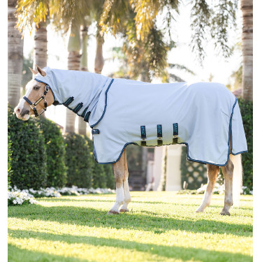 Couverture anti-dermite Horseware Amigo Ripstop Pony Bleu azure /Marine / bleu électrique Couverture anti-dermite Horseware Amigo Ripstop Pony Bleu azure /Marine / bleu électrique