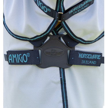 Couverture anti-dermite Horseware Amigo Ripstop Pony Bleu azure /Marine / bleu électrique Couverture anti-dermite Horseware Amigo Ripstop Pony Bleu azure /Marine / bleu électrique