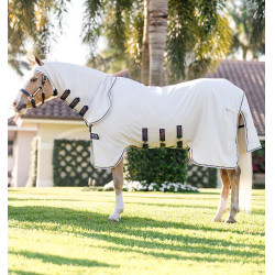 Couverture anti-dermite Horseware Amigo Ripstop Pony Argent / citron /Marine / rose / bleu