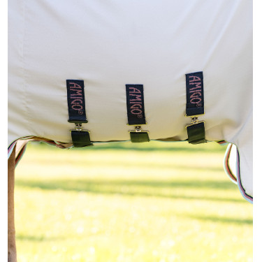 Couverture anti-dermite Horseware Amigo Ripstop Pony Argent / citron /Marine / rose / bleu