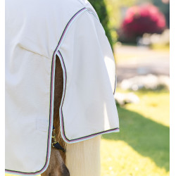 Couverture anti-dermite Horseware Amigo Ripstop Pony Argent / citron /Marine / rose / bleu