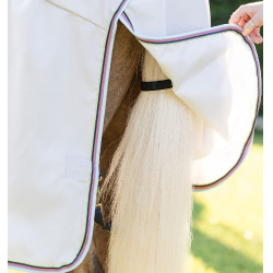 Couverture anti-dermite Horseware Amigo Ripstop Pony Argent / citron /Marine / rose / bleu