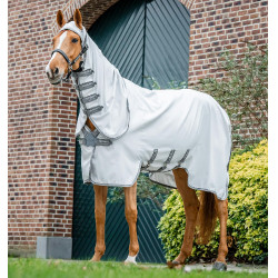 Couverture anti-dermite Horseware Amigo Ripstop Argent / gris titanium / argent Couverture anti-dermite Horseware Amigo Ripstop Argent / gris titanium / argent