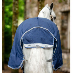 Horseware Rhino Plus Pony Turnout 100g deken Zwart / titaniumgrijs / klassiek blauw