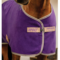 Couverture Horseware Amigo Fleece Cooler Winterberry / taupe Violet
