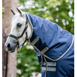 Couvre-cou Horseware Indéchirable Amigo® 900D Léger 0g Marine / gris titanium Bleu marine