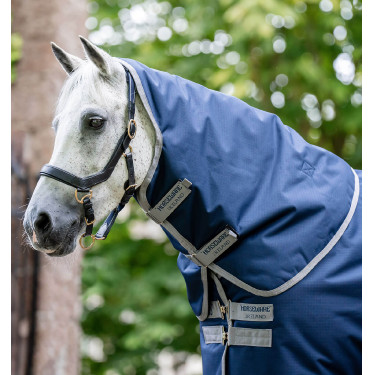 Couvre-cou Horseware Indéchirable Amigo® 900D Léger 0g Marine / gris titanium Bleu marine