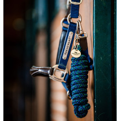 Longe Horseware Signature Marine / vert chasseur Multi-couleurs