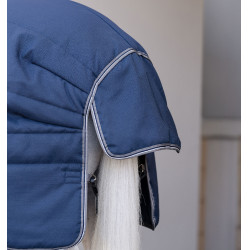 Couverture Horseware Rambo Optimo Stable Plus 400g Marine / orage / gris argent Bleu marine