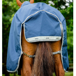 Couverture Horseware Amgio 1200D Plus Turnout Bundle 50g 100g et 200g Marine / gris titane / argent Bleu marine