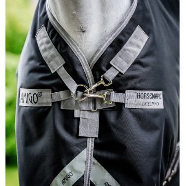 Horseware Amigo 1200D Plus Turnout Bundle 50g 100g en 200g Zwart / titaniumgrijs / zilver
