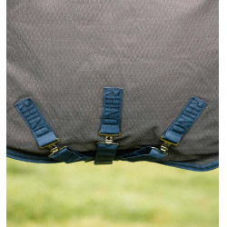 Couverture Horseware Rhino Hexstop Plus Turnout 100g 1000D Gris / indigo / marine Couverture Horseware Rhino Hexstop Plus Turnout 100g 1000D Gris / indigo / marine