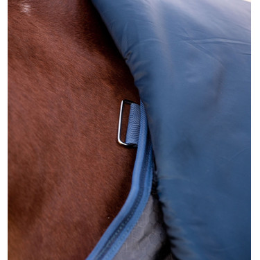 Horseware Rhino HexStop Plus Turnout 0g-deken Grijs / indigo / marineblauw Horseware Rhino HexStop Plus Turnout 0g-deken Grijs / indigo / marineblauw