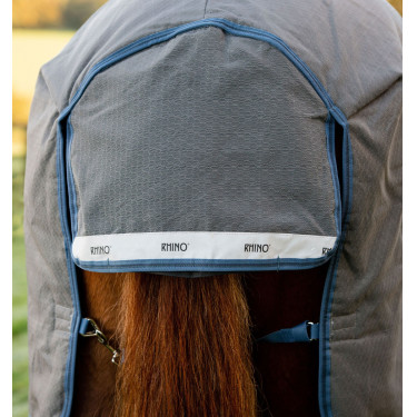 Horseware Rhino HexStop Plus Turnout 0g-deken Grijs / indigo / marineblauw Horseware Rhino HexStop Plus Turnout 0g-deken Grijs / indigo / marineblauw