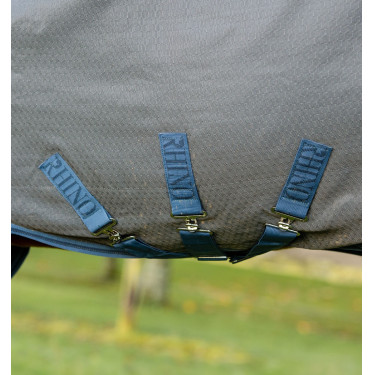 Horseware Rhino HexStop Plus Turnout 0g-deken Grijs / indigo / marineblauw Horseware Rhino HexStop Plus Turnout 0g-deken Grijs / indigo / marineblauw