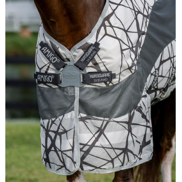 Vliegendeken voor paarden met camouflage en UV-bescherming