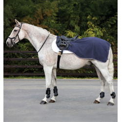 Waterdichte fleece paardendeken Horseware Rambo Marine / onweer / zilvergrijs Marineblauw