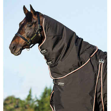 Couvre-cou Horseware 0g pour couverture Rambo Optimo Noir / orange Multi-couleurs