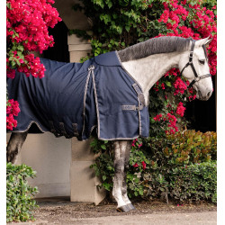 Boxdeken Horseware Rambo Optimo 0g Marine / onweer / zilvergrijs Marineblauw
