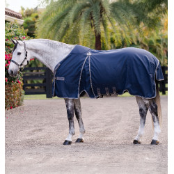 Boxdeken Horseware Rambo Optimo 0g Marine / onweer / zilvergrijs Marineblauw