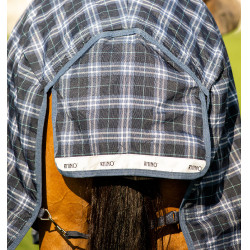 Couverture Horseware Rhino Plus Vari-Layer 450g 1000D Marine à carreaux / indigo Bleu marine