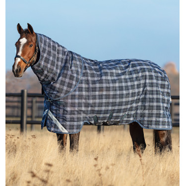 Horseware Rhino Plus Turnout 0g Deken Marine met ruitjes / indigo Marineblauw Horseware Rhino Plus Turnout 0g Deken Marine met ruitjes / indigo Marineblauw