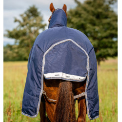 Waterdichte paardendeken met afneembare hals