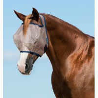 Vliegenmasker Horseware Mio zonder oren Brons / marine Blauw