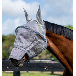 Vliegmasker Horseware Rambo Plus Zilver / titaniumgrijs / zilver