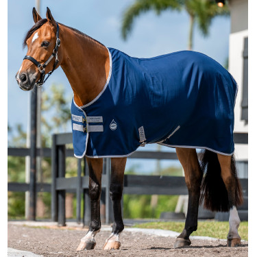 Chemise de box Horseware Amigo Delphinium 0g Marine / gris titane / argent Bleu marine