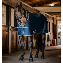 Droogdeken Horseware Rambo Airmax Cooler Disc Marine / onweer / zilvergrijs Marineblauw