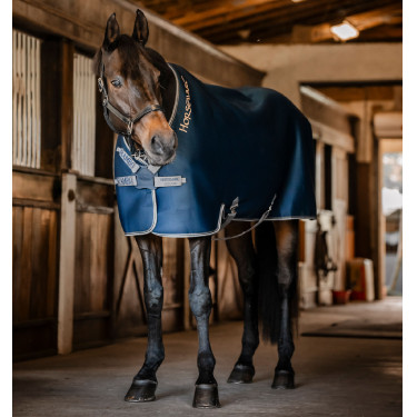 Droogdeken Horseware Rambo Airmax Cooler Disc Marine / onweer / zilvergrijs Marineblauw