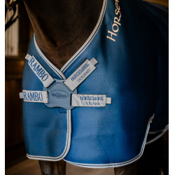 Droogdeken Horseware Rambo Airmax Cooler Disc Marine / onweer / zilvergrijs Marineblauw