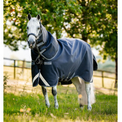 Horseware Rambo Supreme 1680D Turnout 0g Deken Marine / onweer / zilvergrijs Marineblauw