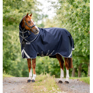 Horseware Rambo Supreme 1680D Turnout 0g Deken Marine / onweer / zilvergrijs Marineblauw