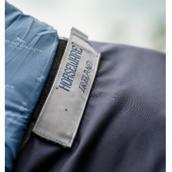 Couvertures Horseware Rambo Optimo 3 en 1 Split Technologie 1000D Marine / orage / gris argent Bleu marine