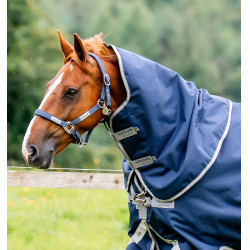 Couvre-cou Horseware Amigo® Bravo 12 Original 150g 1200D Marine / gris titane / argent Bleu marine Couvre-cou Horseware Amigo® Bravo 12 Original 150g 1200D Marine / gris titane / argent Bleu marine