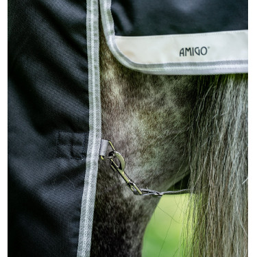 Couverture Horseware Amigo® 12 Plus Lite 0g 1200D Noir / gris titanium / argent Couverture Horseware Amigo® 12 Plus Lite 0g 1200D Noir / gris titanium / argent