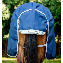 Horseware Dekens High Neck Amigo® Bravo 12 Original 250g 1200D Marine / grijs titanium / zilver Marineblauw