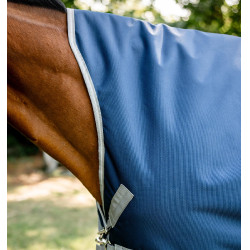 Couverture Horseware High Neck Amigo® Bravo 12 Original 250g 1200D Marine / gris titanium / argent Bleu marine