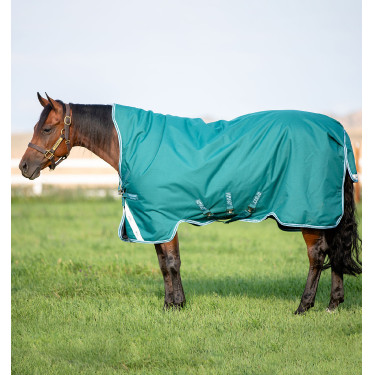 Couverture Horseware High Neck Amigo® Bravo 12 Original 250g 1200D Vert / aqua