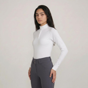 Chemise de Concours Kentucky Classic Femme manches longues Blanc