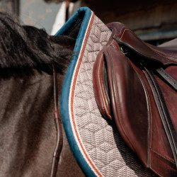 Tapis de selle Kentucky Pied-de-Poule Bordeaux