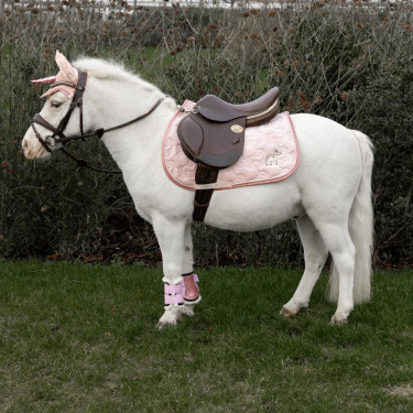Tapis de selle Kentucky Licorne Pailleté Rose pâle