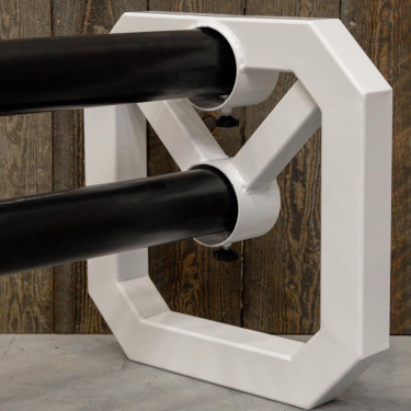 Cavaletti aluminium Square Grooming Deluxe by Kentucky par 2 Blanc