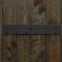 Porte-bridon Grooming Deluxe 6 crochets et porte-nom Noir Porte-bridon Grooming Deluxe 6 crochets et porte-nom Noir