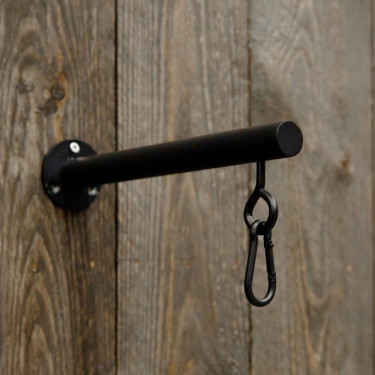 Porte-bridon Grooming Deluxe 4 branches fixation murale Noir