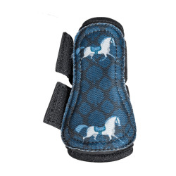Guêtres équitation poney motif cheval noir