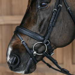 Neusriem paard rijden gevlochten Dy’on New English
